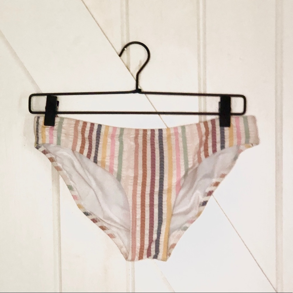 Madewell Striped Bikini Bottom Size M